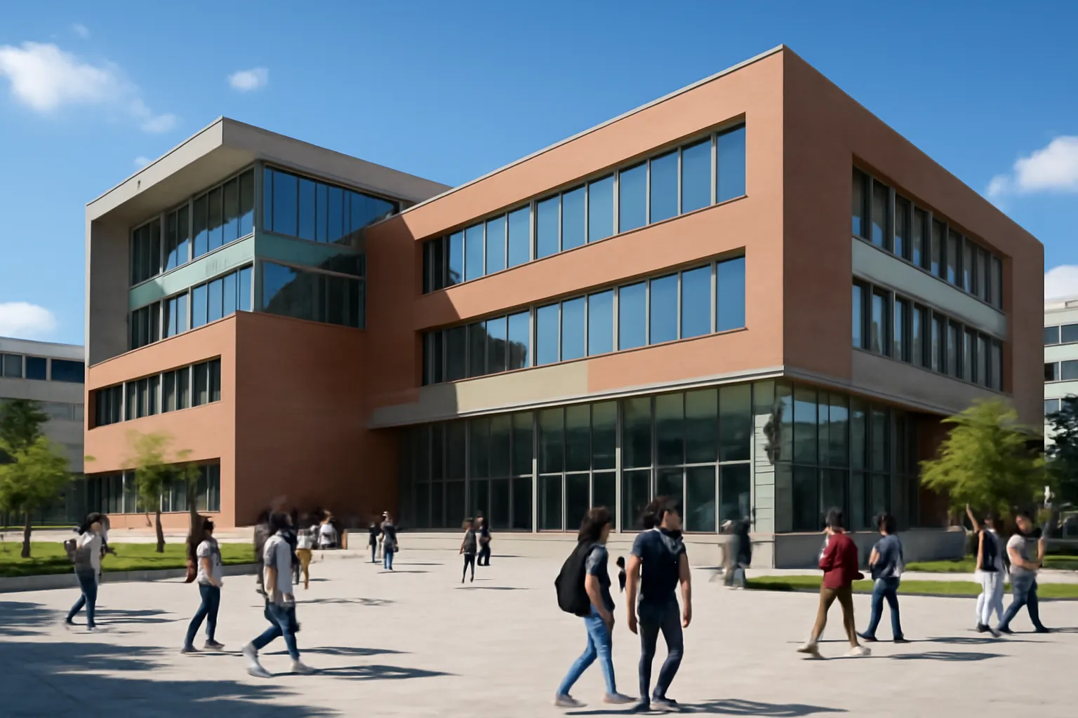 Campus universitaire moderne a Tirana